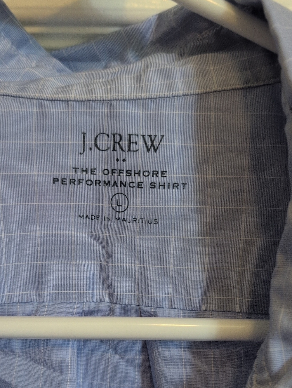 J. Crew Light Blue Button-Down Performance Shirt